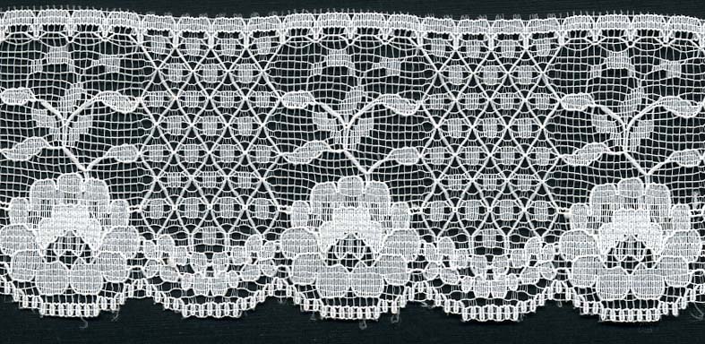 2+1/4" Poly Raschel Lace-Ivory