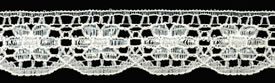 3/4" Poly Raschel Lace-Ivory