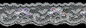 1" Bead/Sequin Edge Lace-White/White Iridescent