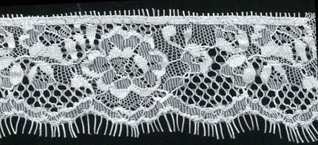 1.5" Straight Edge Lace-White<>Chantilly / Eyelash Lace