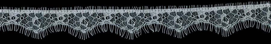 1.5" Straight Edge Lace-Ivory<>Chantilly / Eyelash Lace