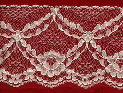 3.75" Poly Embroidered Lace-Ivory