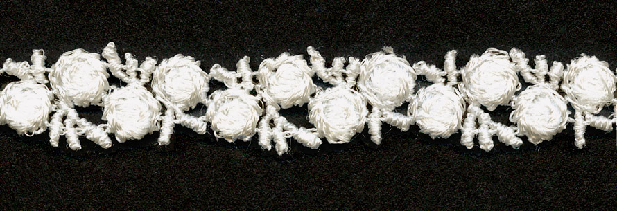 <font color="red">IN STOCK</font><br>1/2" Cotton Tri Bud Venise Lace-Ivory