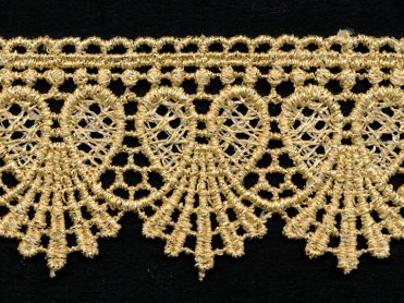 <font color="red">IN STOCK</font><br>1+3/4" Metallic Venise Lace-Gold