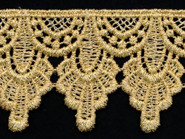 <font color="red">IN STOCK</font><br>1+3/4" Metallic Venise Lace-Gold