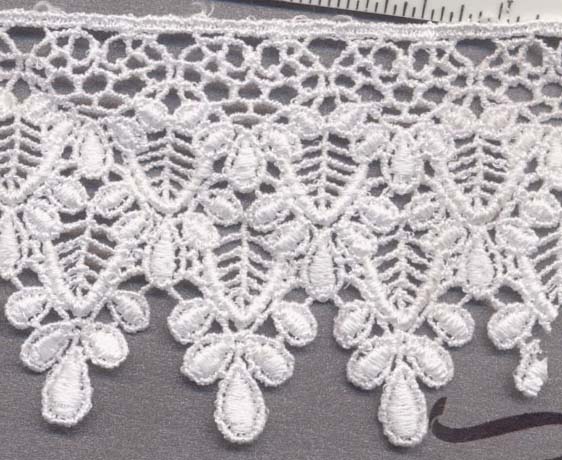 Venise Lace 5 1//4/" Wide White Rayon