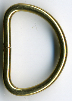 3/4" "D" Rings-Gold