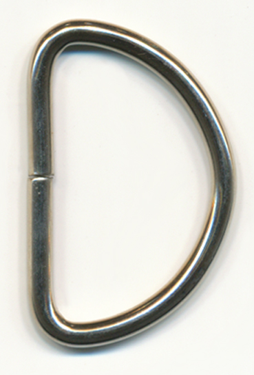 1" D ring-Nickel