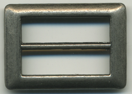 <font color="red">IN STOCK</font><br>15/16" Tall Frame Slider with 1" Belt Slot-Antique Nickel