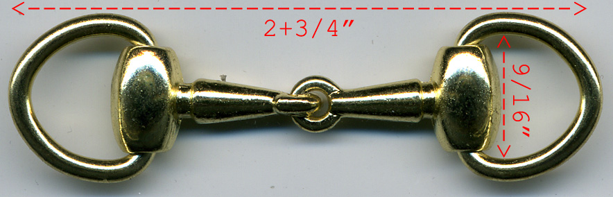 <font color="red">IN STOCK</font><br>2+3/4" Cast Hook & Eye Clasp-Gold (1-PC)