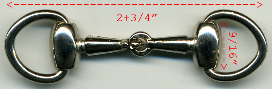 <font color="red">IN STOCK</font><br>2+3/4" Cast Hook & Eye Clasp-Nickel (1-PC)