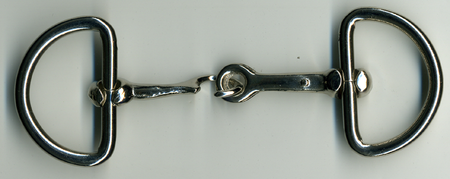 6" Heavy D Ring Hook & Eye Set-Nickel