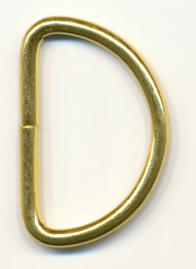 1" (25mm) D ring-Gold