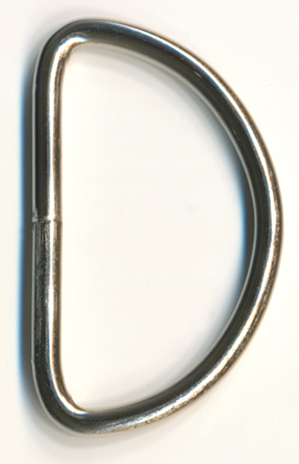 1.25" (30mm) D ring-Nickel