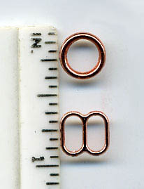 <font color="red">IN STOCK</font><br>1/4" Metal O-Ring & Slider Set-Copper