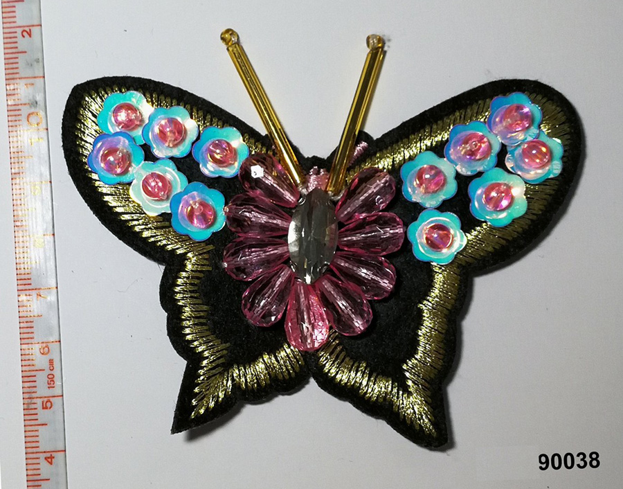 Butterfly Rhinestone/Sequin/Beaded Brooch