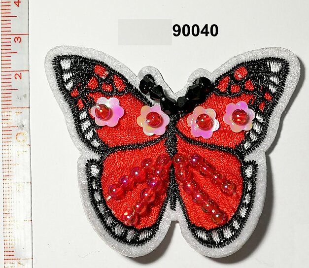 Butterfly Rhinestone/Sequin/Beaded Brooch