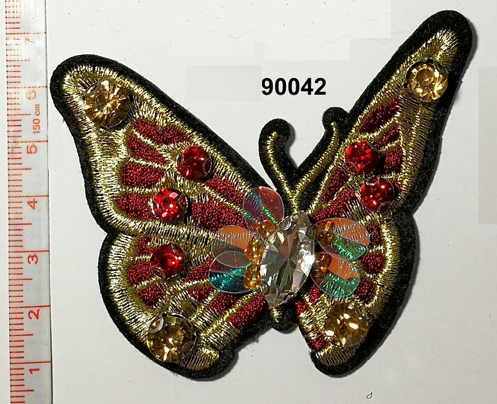 Butterfly Rhinestone/Sequin/Beaded Brooch