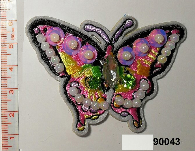Butterfly Rhinestone/Sequin/Beaded Brooch