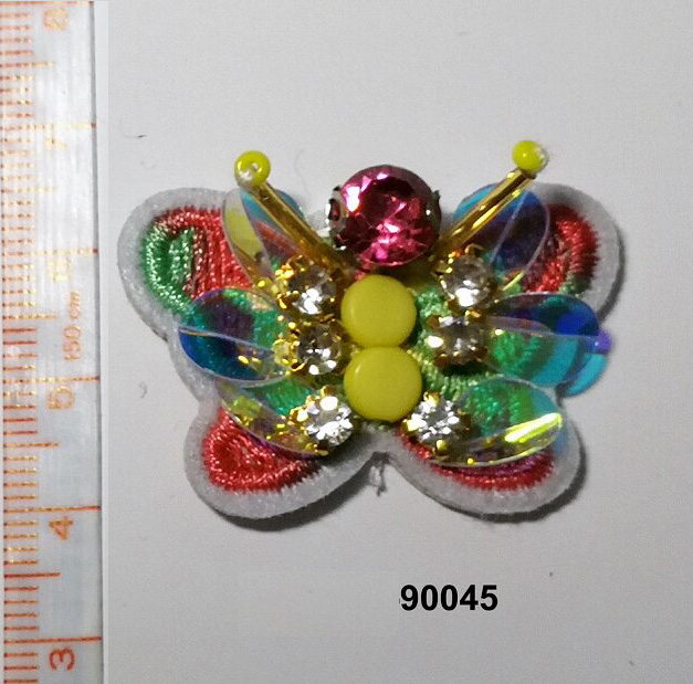 Butterfly Rhinestone/Sequin/Beaded Brooch
