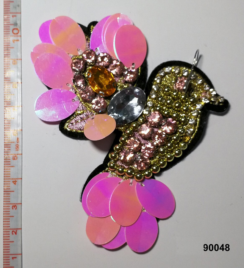 Hummingbird Rhinestone/Sequin/Beaded Brooch