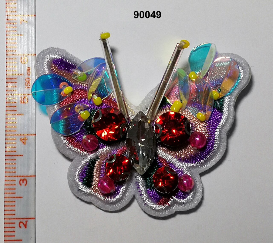 Butterfly Rhinestone/Sequin/Beaded Brooch