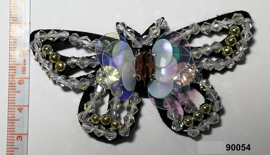Butterfly Rhinestone/Sequin/Beaded Brooch
