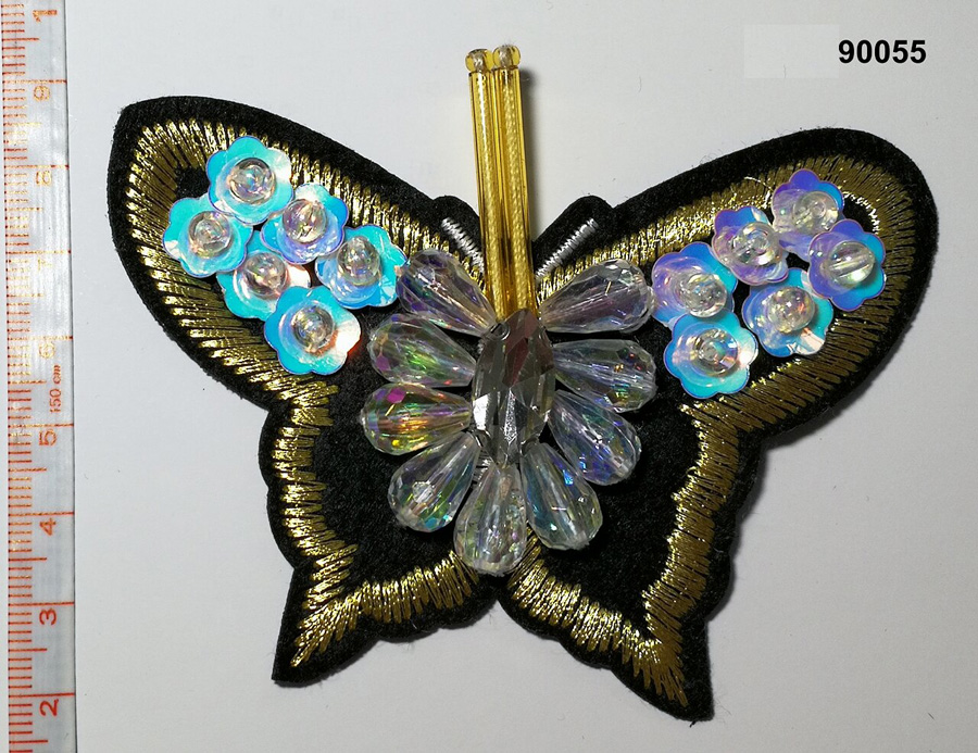 Butterfly Rhinestone/Sequin/Beaded Brooch