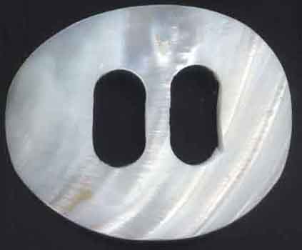 2.75" Shell Slider Buckle-Pearlized