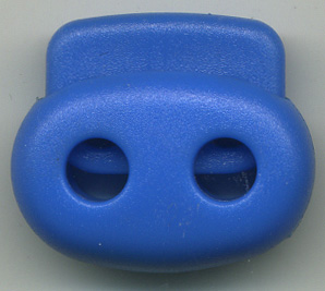 <font color="red">IN STOCK</font><br>3/4" x 1" Oval Double Plastic Cord Lock-Tropic Blue