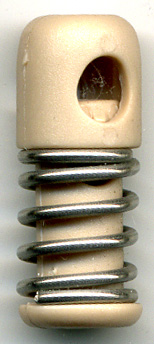 <font color="red">IN STOCK</font><br>1" Battalion Single Hole Cord Lock-Beige/Steel Spring