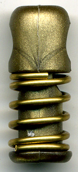 <font color="red">IN STOCK</font><br>1" Battalion Single Hole Cord Lock-Gold/Brass Spring