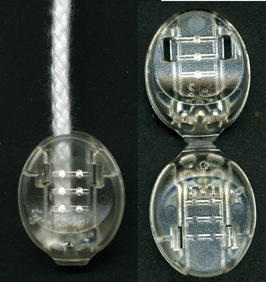 3/4" Zip Cord End Lock-Clear