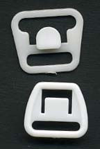 12mm Plastic Nursing Bra Clasp (2 Pc Set)-White