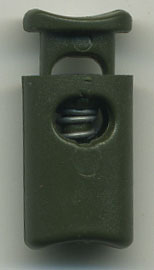 <font color="red">IN STOCK</font><br>3/4" Mini Tube Cord Lock-Army Green