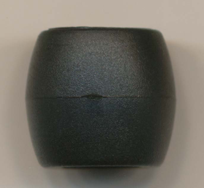 <font color="red">IN STOCK</font><br>1/2" Barrel Rubber Friction Cord Stop-Black