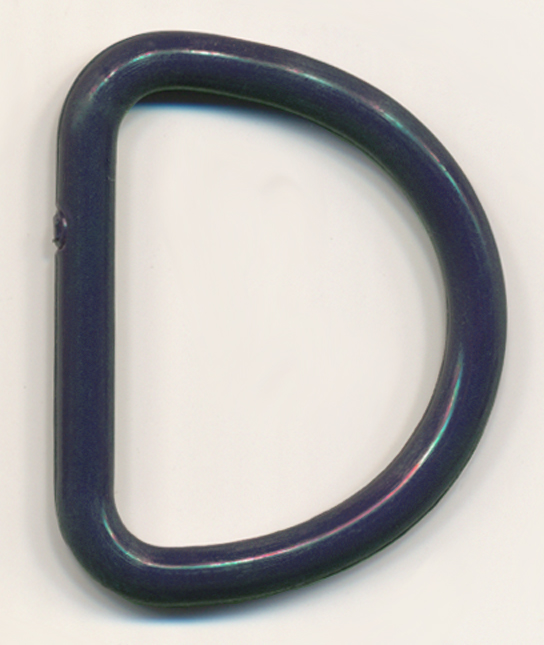 <font color="red">IN STOCK</font><br>1" Plastic D-Ring-Navy
