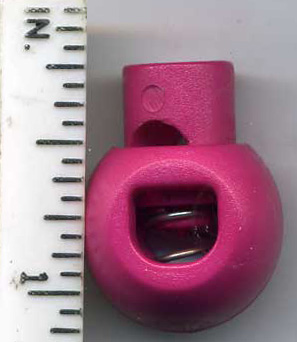 <font color="red">IN STOCK</font><br>7/8" Spring Grip Bulb Cord Lock-Azalea