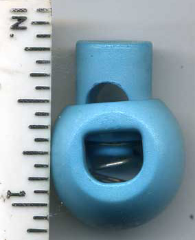 <font color="red">IN STOCK</font><br>7/8" Spring Grip Bulb Cord Lock-Turquoise