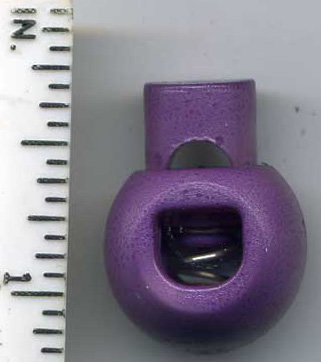 <font color="red">IN STOCK</font><br>7/8" Spring Grip Bulb Cord Lock-Purple