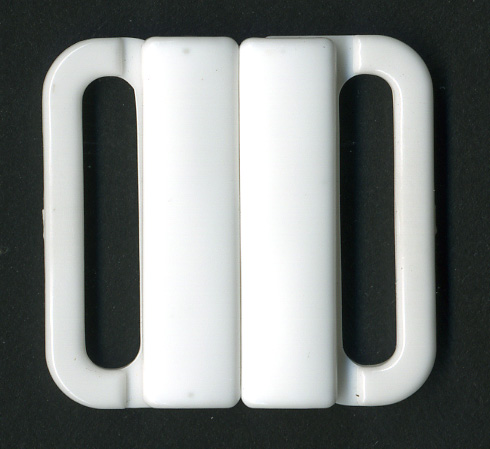 <font color="red">IN STOCK</font><br>1" Interlock Closure Clasp (2-pc set)-White