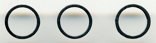 1/2" Flat Metal Ring-Gunmetal
