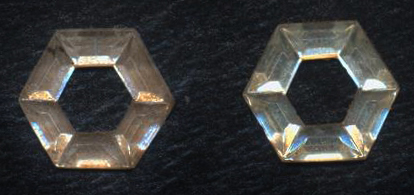 1/2" Hexagon Rhinestone-Crystal
