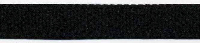 1/4" Poly Grosgrain Ribbon-Black