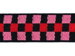 <font color="red">IN STOCK</font><br>1+1/4" Vintage Cotton Ribbon-Black/Pink/Red