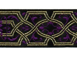 <font color="red">IN STOCK</font><br>1+9/16" Formal Night-Black Purple Gold