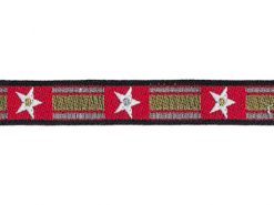 <font color="red">IN STOCK</font><br>1/2" Metallic Stars And Bars-Red White Gold Silver