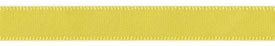 <font color="red">IN STOCK</font><br>1/16" Double Face Poly Satin Ribbon-Yellow