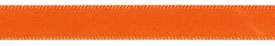 <font color="red">IN STOCK</font><br>1/4" Single Face Poly Satin Ribbon-Orange