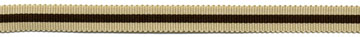 <font color="red">IN STOCK</font><br>3/8" Acetate Woven Edge Tri Stripe Grosgrain Ribbon-Brown/Beige/Brown